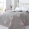 Catherine Lansfield Canterbury Bedspread - Grey -The Fine Bedding Company shop 25293 19721