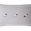 Sophie Allport Brushed Sheep Standard Pillowcase Pair Oatmeal -The Fine Bedding Company shop 33624 16521
