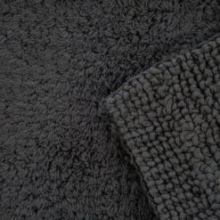 Christy Reversible Pedestal Mat - Graphite -The Fine Bedding Company shop 36187 14470