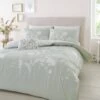Catherine Lansfield Meadowsweet Floral Green Duvet Set -The Fine Bedding Company shop 40971 10443