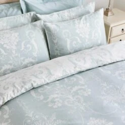 Laura Ashley Josette Duck Egg Duvet Set -The Fine Bedding Company shop 44299 6150