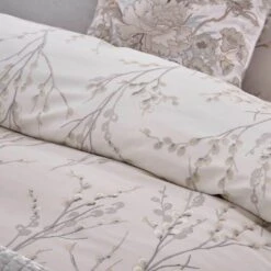 Laura Ashley Pussy Willow Dove Grey Duvet Set -The Fine Bedding Company shop 44305 6146