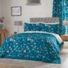 Dreams & Drapes Sweet Pea Teal Bedspread -The Fine Bedding Company shop 48828 36898