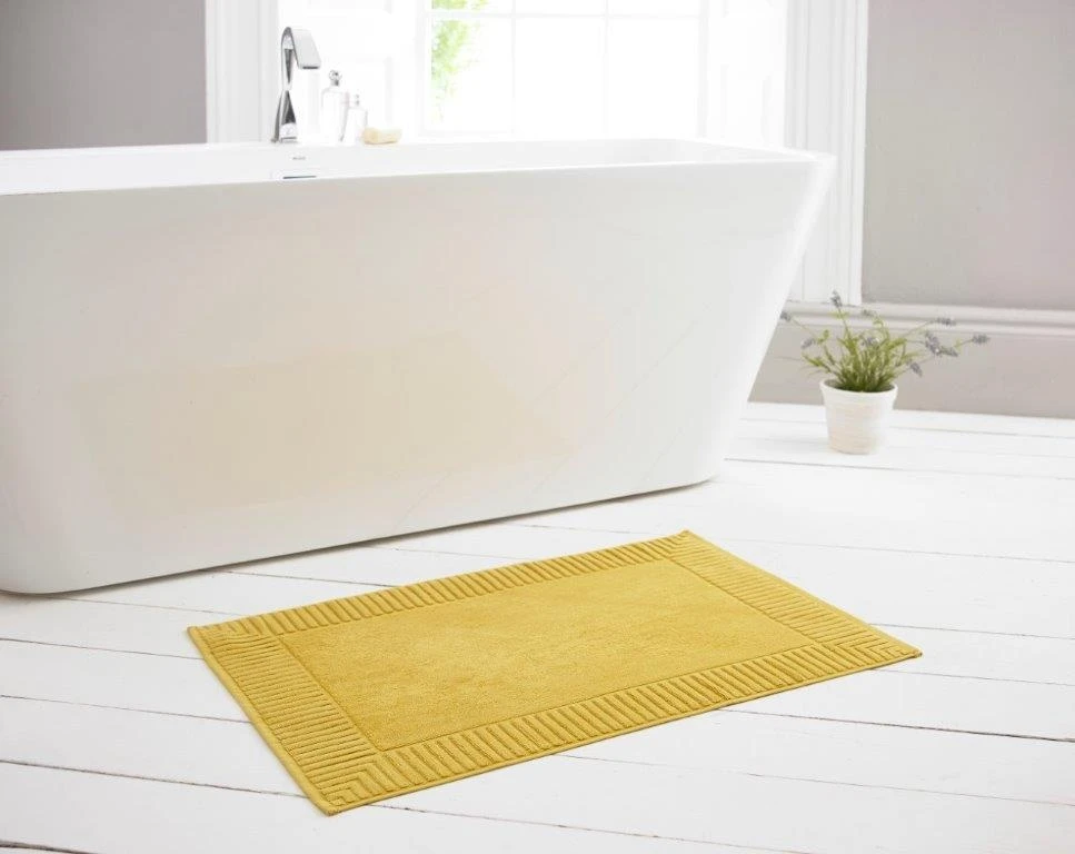 Deyongs Bliss Terry Bath Mat Mustard 3 Deyongs Bliss Terry Bath Mat Mustard