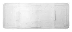 Showerdrape Comfy Cushioned Ex Long Bath Mat White