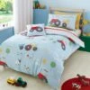 Bedlam Farmyard Friends Blue Duvet Cover Set -The Fine Bedding Company shop 51140 30428