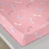 Bedlam Flutterby Butterfly Pink Fitted Single Sheet -The Fine Bedding Company shop 51152 30415
