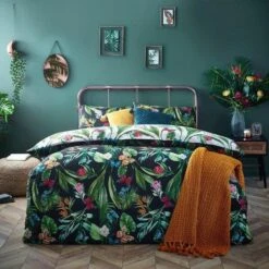 Furn Azura Floral Duvet Cover Set Dark Bloom 9 Furn Azura Floral Duvet Cover Set Dark Bloom -The Fine Bedding Company shop 53561 25562