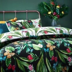 Furn Azura Floral Duvet Cover Set Dark Bloom 8 Furn Azura Floral Duvet Cover Set Dark Bloom -The Fine Bedding Company shop 53561 25563