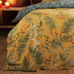 Furn Mazari Exotic Jungle Duvet Cover Set Mustard -The Fine Bedding Company shop 53563 25540