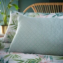 Furn Bali Palm Botanical Duvet Cover Set Green -The Fine Bedding Company shop 53564 25543