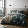 Catherine Lansfield Stag Green Duvet Set -The Fine Bedding Company shop 53595 25470