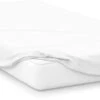 Belledorm Jersey White 38cm Fitted Sheet -The Fine Bedding Company shop 53704 25190