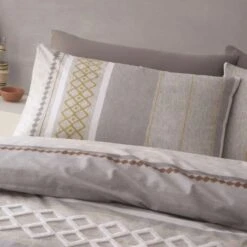 Pineapple Elephant Kadin Natural Duvet Set -The Fine Bedding Company shop 53900 24579