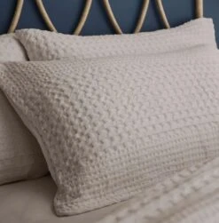 Pineapple Elephant Caspian Stone Waffle Duvet Set -The Fine Bedding Company shop 53901 24582