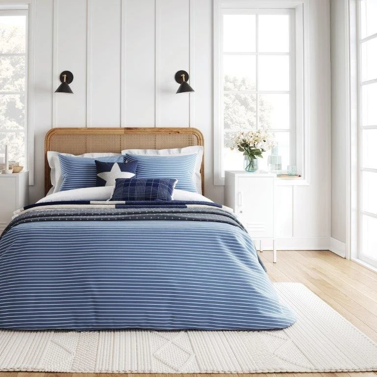 Helena Springfield Breton Stripe Blue Duvet Set 3 Helena Springfield Breton Stripe Blue Duvet Set