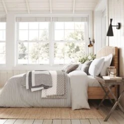 Helena Springfield Breton Stripe Grey Duvet Set