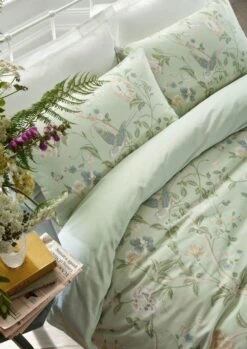 Laura Ashley Summer Palace Eau De Nil Duvet Cover Set -The Fine Bedding Company shop 54111 23797