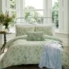 Laura Ashley Summer Palace Eau De Nil Duvet Cover Set -The Fine Bedding Company shop 54111 23799