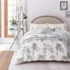Sanderson Option Etchings & Roses Silver Duvet Set -The Fine Bedding Company shop 55536 39972