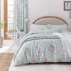 Sanderson Option Etchings & Roses Duck Egg Duvet Set 1 Sanderson Option Etchings & Roses Duck Egg Duvet Set -The Fine Bedding Company shop 55538 39971